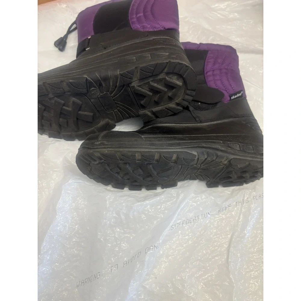 Skadoo Kids‎ Snow Boots Black and Purple Size 4